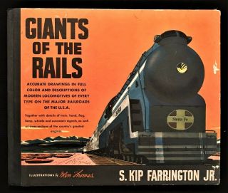 1944 Book " Giants Of The Rails " By S.  Kip Farrington Jr.  Illust.  By Glen Thomas