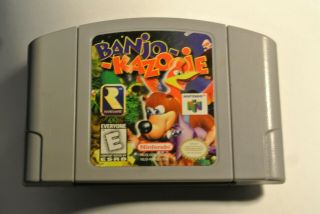 Vintage Banjo Kazooie Game Cartridge Nintendo 64 N64 Authentic