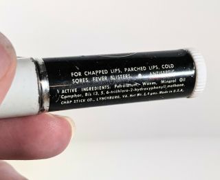 Vintage Fleets Chapstick Lip Balm Metal Tube,  Made in USA 3