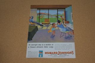 1959 Print Ad Vintage Howard Johnson 