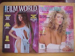 Adam Film World 2 Issues 1989 / 1990 Adult Movie Reviews & Features Illustrated
