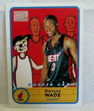 Dwyane Wade Rc 2003 - 2004 Topps Bazooka Mini Rookie Card 280 Heat Rc G Hof Goat - 3