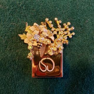 Vintage St John Rhinestone Pin With Motion Bee Valentine 