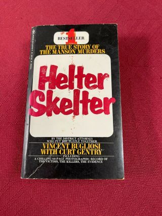 Helter Skelter By Vincent Bugliosi Vintage 1975 Bantam Paperback Manson Family