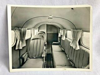Interior Shot Of Beech Airplane Circa 1930s Photo Beech Corp Files Vintage 8x10