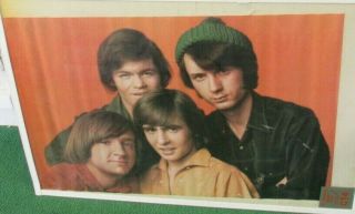Monkees Poster 1967 Rare Vintage Collectible Oop