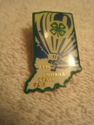 Vintage Indiana State Fair - 4 H Club - Lapel Pin - 3/4 Inches Width 1 1/4 