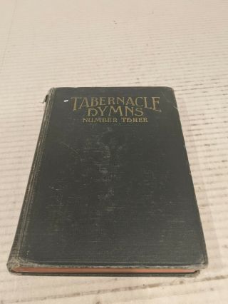 Tabernacle Hymnal Number Three 1952 Christian Gospel Hymns Song Book Vintage