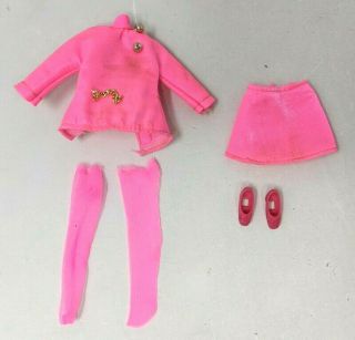 Vtg Topper Dawn Fashion Doll Clothes 0726 Strawberry Sundae Hot Pink Outfit