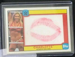Charlotte Flair Wwe 2016 Topps Heritage Kiss Card 82/99