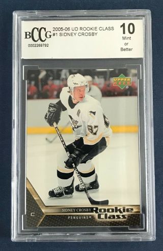 Sidney Crosby 2005 - 06 Ud Rookie Class 05 - 06 No 1 Bccg 10 44697