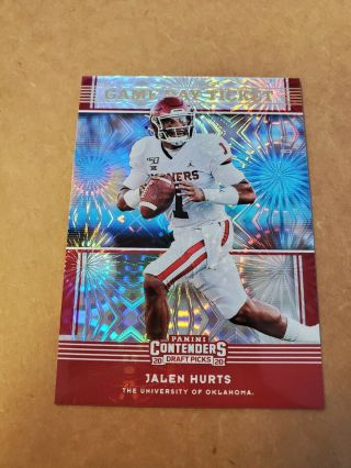 2020 Panini Contenders Draft Picks d /6 Jalen Hurts Game Day Ticket SSP RC SP 2