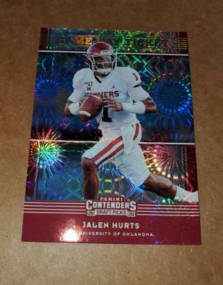 2020 Panini Contenders Draft Picks d /6 Jalen Hurts Game Day Ticket SSP RC SP 3