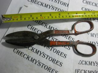 Vintage Blue Bird 010 Forged Steel Scissors/snips 10 " Aviation Shears