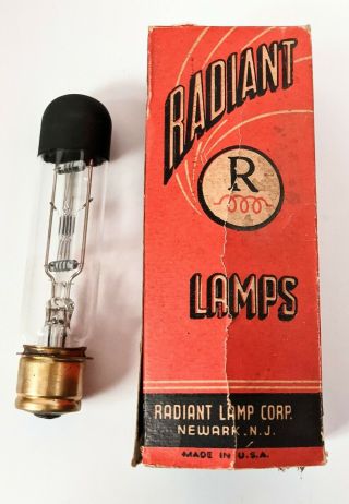 Vtg Radiant Lamp Bulb Jersey Usa,  500 W 120v