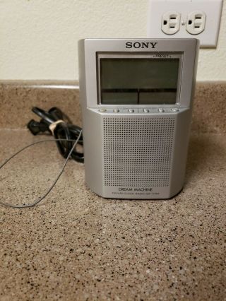 Sony Icf - C793 Dream Machine Am/fm Alarm Clock Radio Dual Alarm (see Descript)