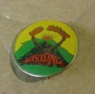Vintage 1980 Bob Marley And The Wailers Uprising 1 " Pin Pinback Button Music