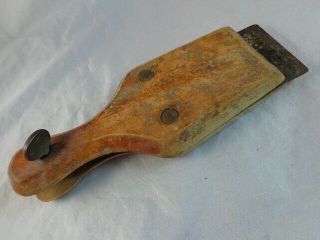 Vintage Paint Scraper Wooden Handle 7 " 2 Tool