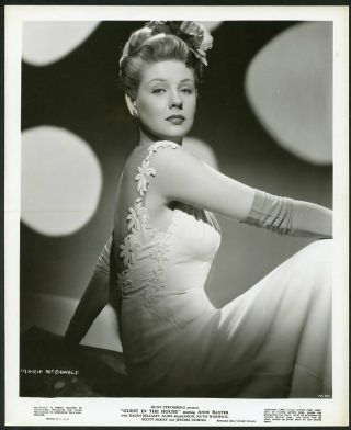 Marie Macdonald Stunning Portrait Vintage 1944 Photo Guest In The House