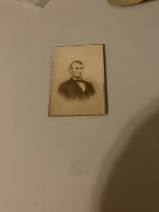 Rare Abraham Lincoln Civil War Era Antique Cdv Photo