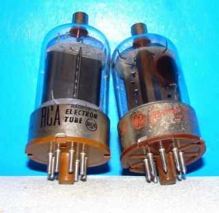 6146 Ge Rca Radio Amplifier Vintage Audio Vacuum Tubes 2 Valves 6146b