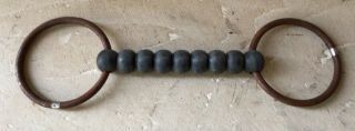 Shaped Rubber 5” Mouth Straight Bar Bit - Vintage But Useable