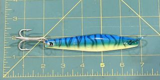 Colombia Streamline Iron Jigs Saltwater Jig 5” 3.  7 Oz Fishing Blue Green Vintage