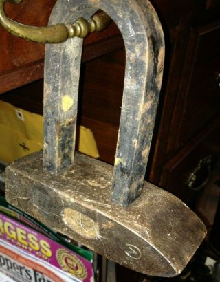 Vintage Industrial U Shape Horseshoe Magnet For Workshop Or Craft Room 4 3/4 "