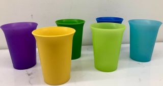 Vintage Tupperware Set Of 6 Sippy Cups Bell Tumblers 109 Cups Only