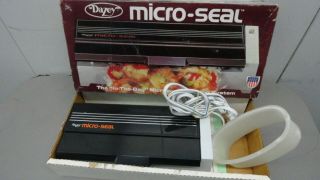 Dazey Micro - Seal Seal - A - Meal Vacuum Sealer W - Box & Papers Vintage