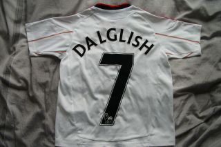 Boys Age 7 - 8 Liverpool Vintage 2010 - 2011 Adidas Away Shirt Dalglish 7