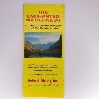 Vintage Tours Brochure Map Enchanted Wilderness Colorado Plateau 1970s?