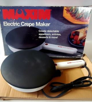 Vintage Maxim Electric Crepe Maker Cm - 5 Very.