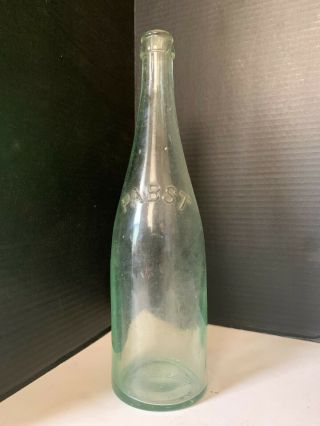 Vintage Pabst Clear Glass Beer Bottle