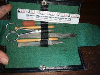 Vintage Antique Adams Medical Tool Set Assorted Surgical Scalpel Dissecting Case