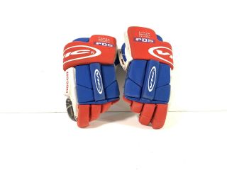 Vic Hg290 Vintage Pro Hockey Gloves 11 " Read Blue Red And White