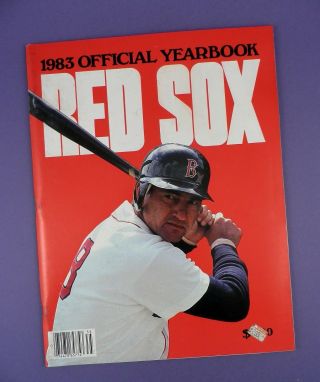 Boston Red Sox Official Yearbook 1983 - Vintage Stock