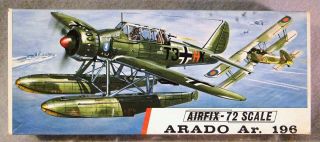 Airfix 1/72 German Arado Ar.  196 Vintage Plastic Model Kit