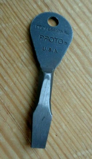 Vintage Proto Professional Usa Key Chain Screwdriver Nos