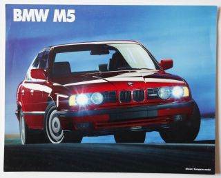 Bmw M5 1990 Dealer Sheet Brochure - English - Canada