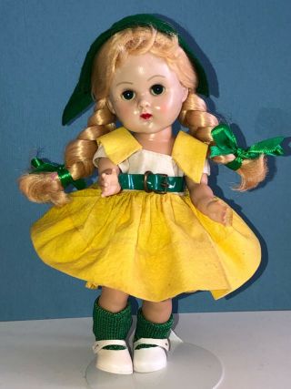Vintage Vogue Ginny Doll In Her 1955 Medford Tagged Merry Moppets Dress