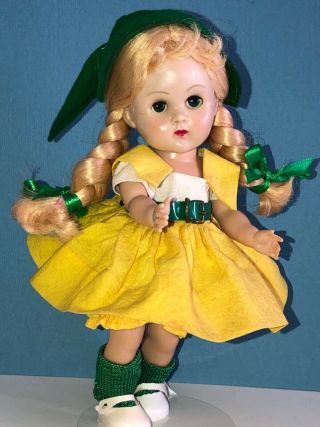 Vintage Vogue Ginny Doll in her 1955 Medford Tagged Merry Moppets Dress 2