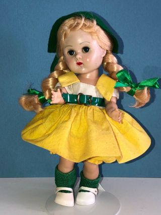 Vintage Vogue Ginny Doll in her 1955 Medford Tagged Merry Moppets Dress 3