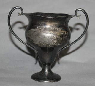 Antique Vintage 1912 City Games Of Gloucester Ma Trophy Loving Cup Award 5 "