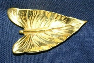 Vintage Brass Virginia Metalcrafters 4 " Calla Lily Leaf Tray 3 - 13 1958