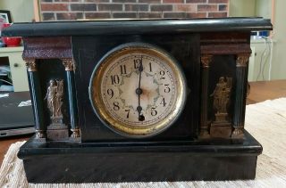 Antique Mantle Clock Made In Usa