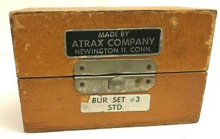 Vintage Atrax Company Bur Set 3 Std
