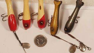 Vintage Mn.  Fishing Lures - Paul Bunyan Fly Rod Minnie’s