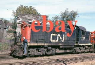 Slide Canadian National Cn Mlw Rsc13 1727 Roster Summerside Pei In 1975