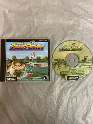 Sega Bass Fishing (pc,  2001) Jewel Case Vintage Computer Game